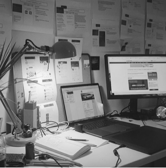 My first desk in Palo Alto
